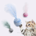 Venta caliente Bola de juguete de gato con pluma